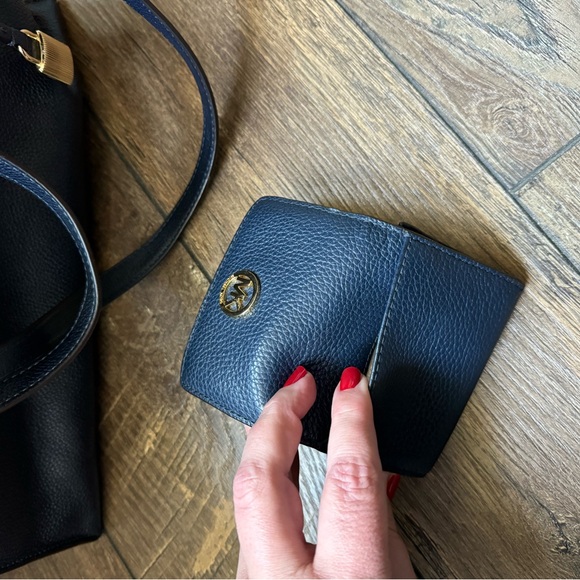 Navy Blue Michael Kors Tote - Picture 2 of 7